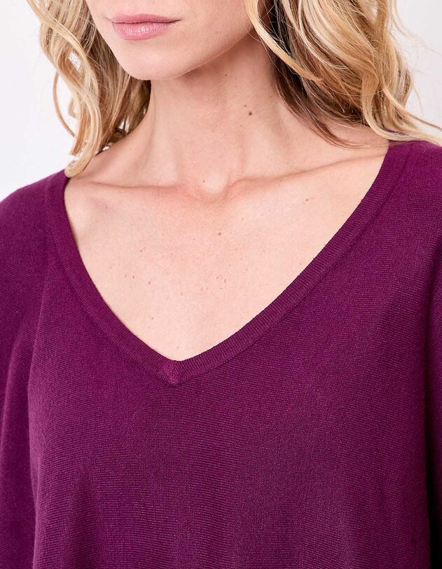 Pull oversize maille femme imprim&eacute; La Fianc&eacute;e