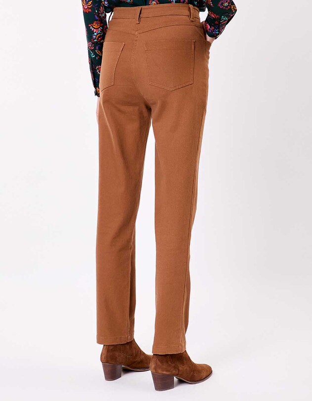 Jean droit denim coton bio imprim&eacute; La Fianc&eacute;e