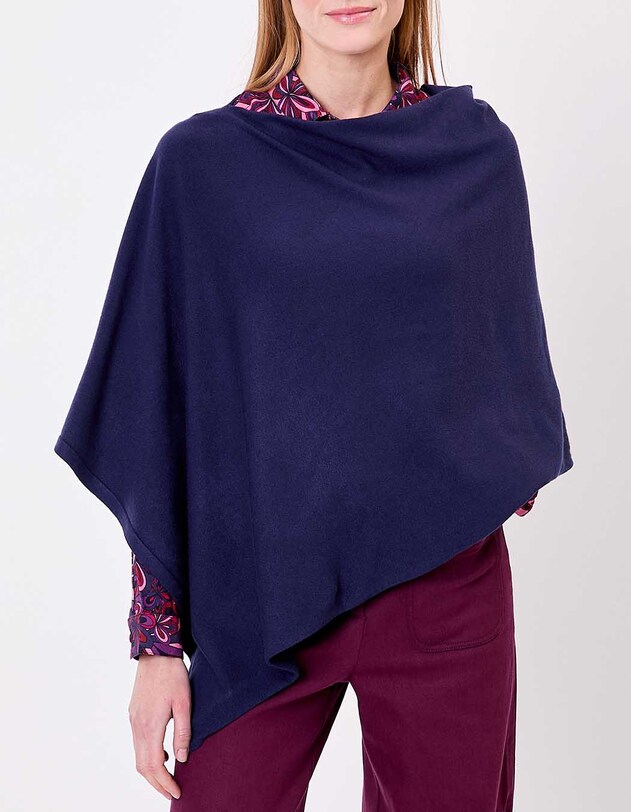 Poncho maille femme imprim&eacute; La Fianc&eacute;e