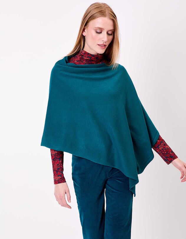 Poncho maille femme imprim&eacute; La Fianc&eacute;e