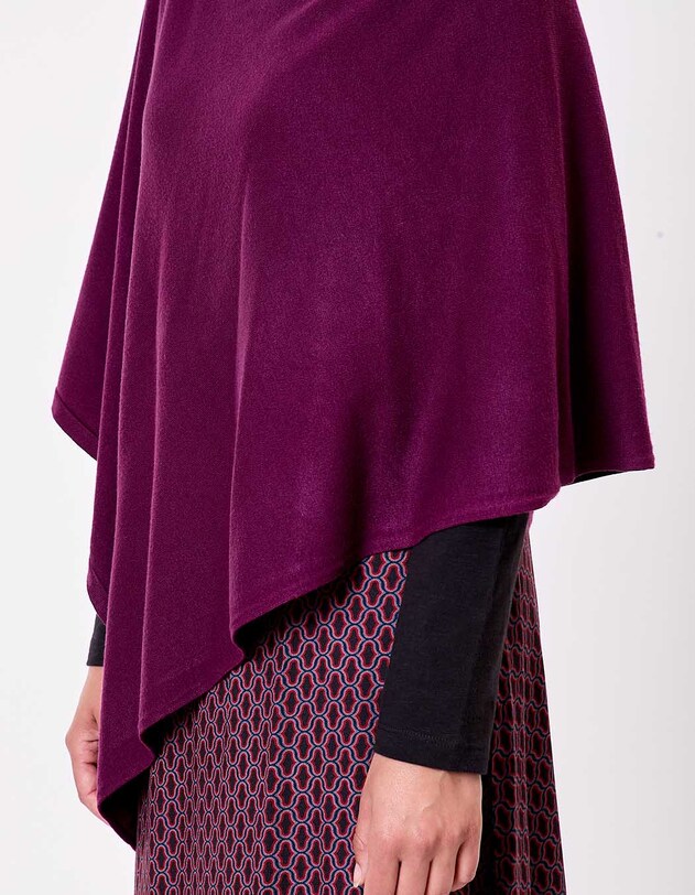 Poncho maille femme imprim&eacute; La Fianc&eacute;e