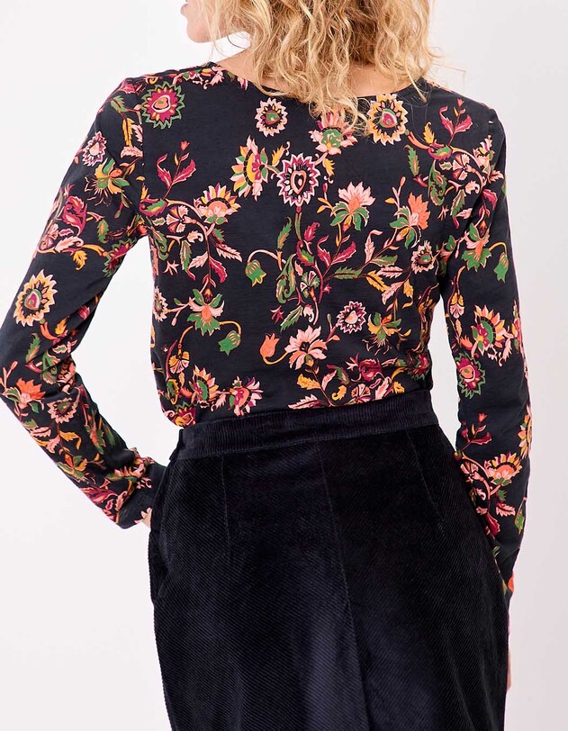 T-shirt coton flamm&eacute; bio imprim&eacute; imprim&eacute; La Fianc&eacute;e