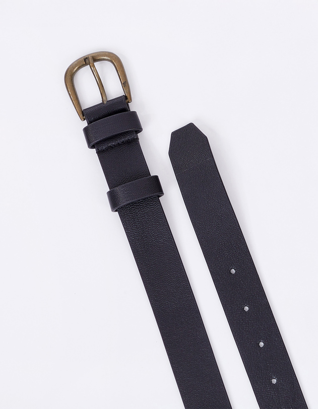 Ceinture en cuir avec boucle en m&eacute;tal imprim&eacute; La Fianc&eacute;e