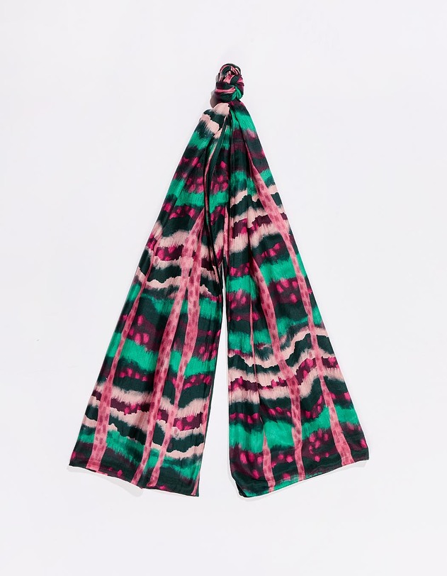 Foulard en soie rectangulaire imprim&eacute;e imprim&eacute; La Fianc&eacute;e