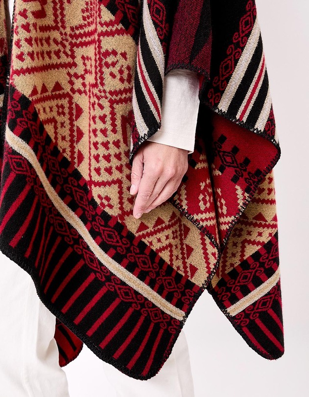 Poncho imprim&eacute; r&eacute;versible imprim&eacute; La Fianc&eacute;e