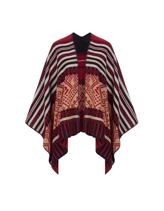 Poncho imprim&eacute; r&eacute;versible imprim&eacute; La Fianc&eacute;e