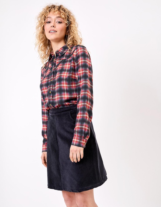 Chemisier fluide country imprim&eacute; La Fianc&eacute;e