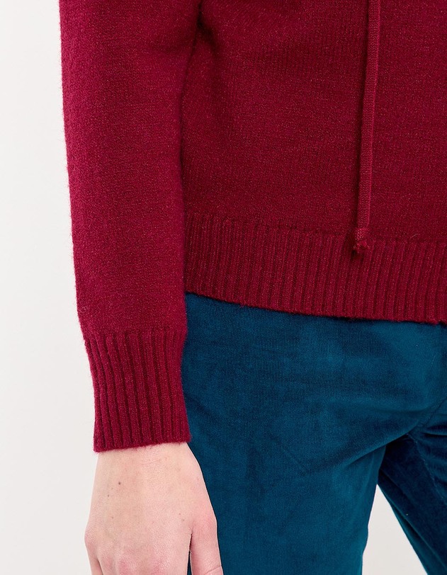 Gilet zipp&eacute; maille &agrave; capuche imprim&eacute; La Fianc&eacute;e