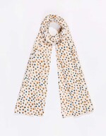 Foulard gaze de coton bio imprimé La Fiancée