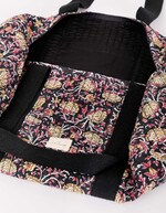Sac bowling matelassé en coton bio imprimé La Fiancée
