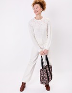 Sac cabas matelassé coton bio imprimé La Fiancée