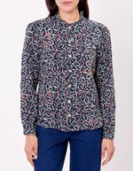 Chemise brodée gaze de coton bio imprimé La Fiancée