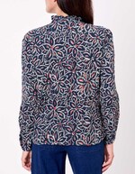 Chemise brodée gaze de coton bio imprimé La Fiancée