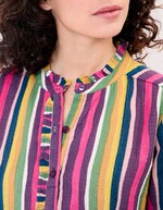 Chemise brodée gaze de coton bio imprimé La Fiancée