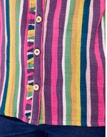 Chemise brodée gaze de coton bio imprimé La Fiancée