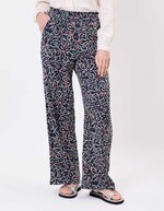 Pantalon large gaze de coton bio imprimé La Fiancée