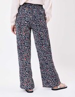 Pantalon large gaze de coton bio imprimé La Fiancée
