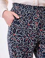 Pantalon large gaze de coton bio imprimé La Fiancée