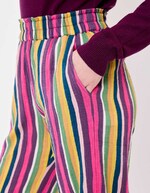 Pantalon large gaze de coton bio imprimé La Fiancée