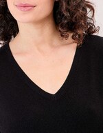 Pull maille col V femme imprimé La Fiancée