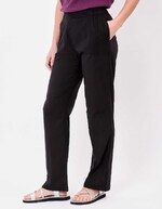 Pantalon droit voile de coton bio imprimé La Fiancée