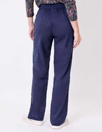 Pantalon droit voile de coton bio imprimé La Fiancée