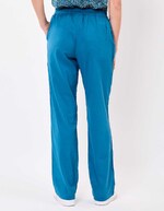 Pantalon droit voile de coton bio imprimé La Fiancée