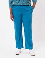 Pantalon droit voile de coton bio imprimé La Fiancée