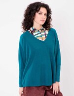 Pull oversize maille femme imprimé La Fiancée