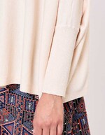 Pull oversize maille femme imprimé La Fiancée