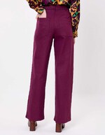 Jean large denim coton bio imprimé La Fiancée
