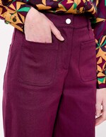 Jean large denim coton bio imprimé La Fiancée