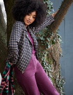 Jean large denim coton bio imprimé La Fiancée