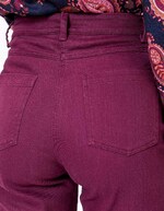 Jean droit denim coton bio imprimé La Fiancée