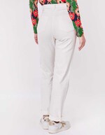 Jean droit denim coton bio imprimé La Fiancée