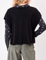 Pull maille sans manche imprimé La Fiancée