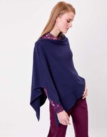 Poncho maille femme imprimé La Fiancée