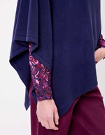 Poncho maille femme imprimé La Fiancée