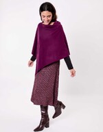 Poncho maille femme imprimé La Fiancée