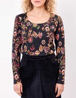 T-shirt coton flamm&eacute; bio imprim&eacute; imprim&eacute; La Fianc&eacute;e