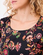 T-shirt coton flamm&eacute; bio imprim&eacute; imprim&eacute; La Fianc&eacute;e