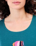 T-shirt coton flammé bio imprimé imprimé La Fiancée