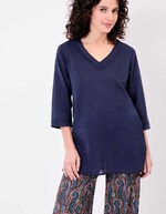 Tunique femme voile de coton bio imprimé La Fiancée