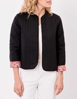 Veste matelassée réversible coton bio imprimé La Fiancée