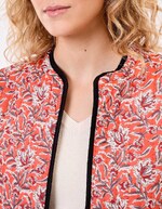 Veste matelassée réversible coton bio imprimé La Fiancée