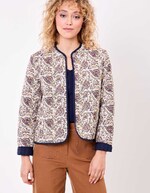 Veste matelassée réversible coton bio imprimé La Fiancée