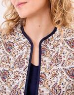 Veste matelassée réversible coton bio imprimé La Fiancée