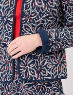 Veste matelassée réversible gaze de coton bio imprimé La Fiancée