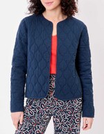 Veste matelassée réversible gaze de coton bio imprimé La Fiancée