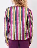 Veste matelassée réversible gaze de coton bio imprimé La Fiancée